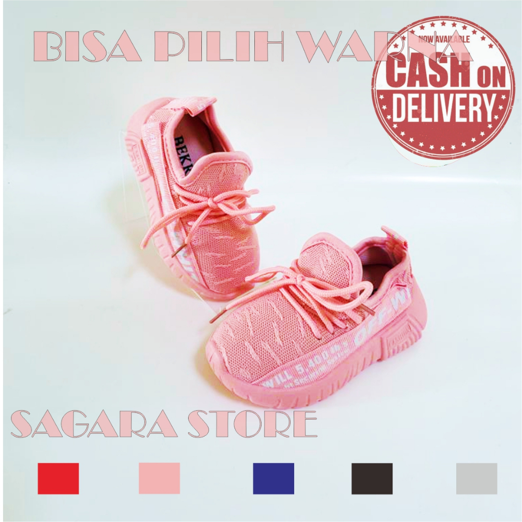 Sepatu ANAK PEREMPUAN LAKI-LAKI -SNEAKER IMPORT MOTIF TERBARU bisa COD 1-5 TH