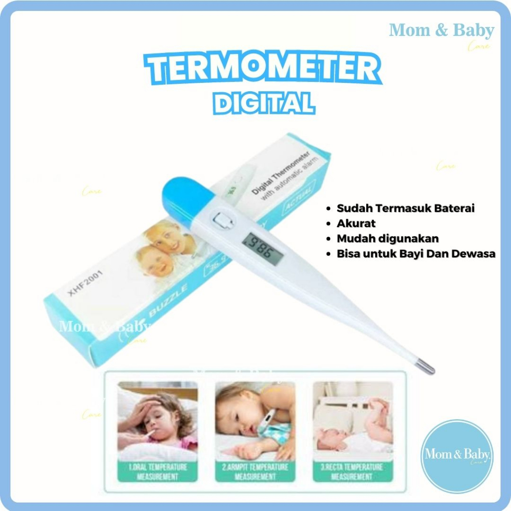 Thermometer Digital Alat Pengukur Suhu Badan Tubuh Bayi Baby Anak termometer mulut ukur ketiak anus