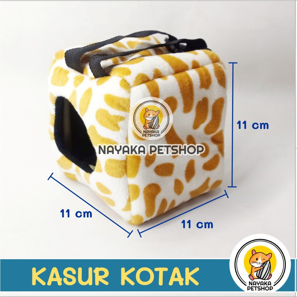 Kasur Hamster Kotak Sleeping Pouch Sugar Glider Rumah Sarang Ranjang Kandang Tupai Mini Bed Tempat Tidur Hewan