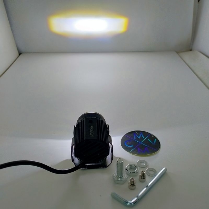 LAMPU SOROT MOTOR D2 AT2 LASER MINI DRIVING GRADE A / lampu tembak LED CREE MINI DRIVING 2IN1 WHITE WHITE