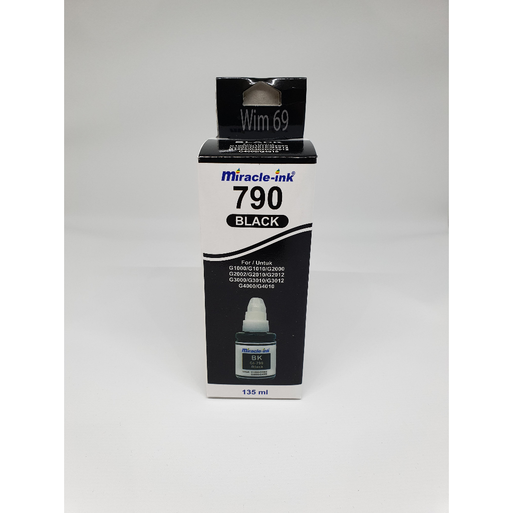 Tinta botol  Canon 135 ML GI-790  compatible untuk G1000/G2000/G3000/G4000/G1010/G2010/G3010 - HITAM