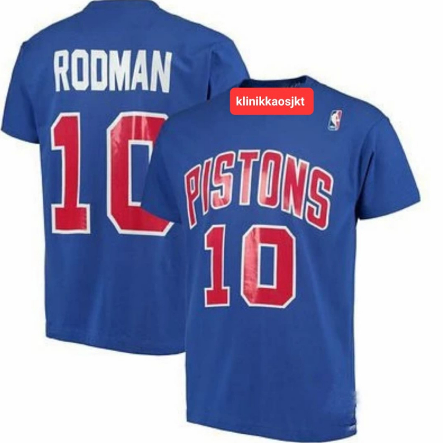 BAJU - KAOS FANS RODMAN PISTONS 10 - TSHIRT RODMAN PISTONS 10