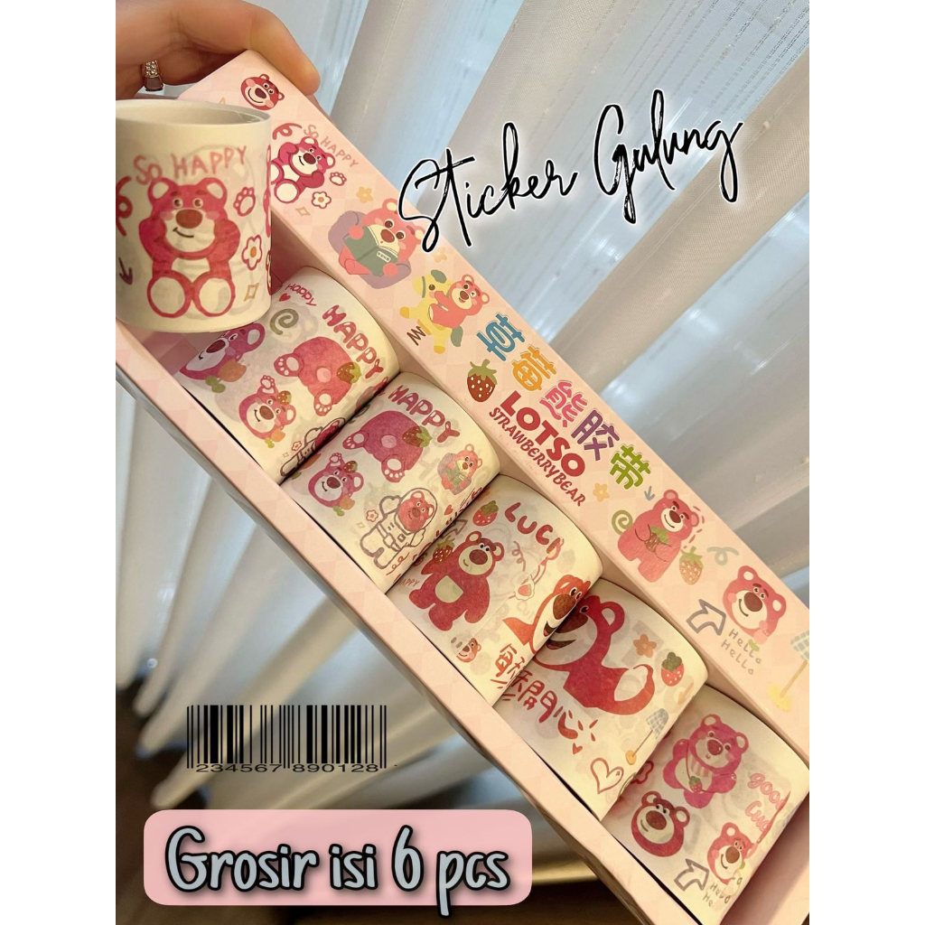 

Berkattoserba Grosir Isi 6 Sticker gulung viral