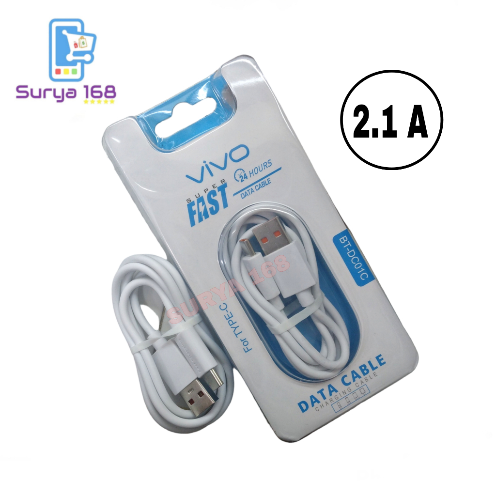 KABEL DATA BT-DC01 WHITE TYPE-C SUPER FAST USB DATA CABLE CHARGING 2.1A