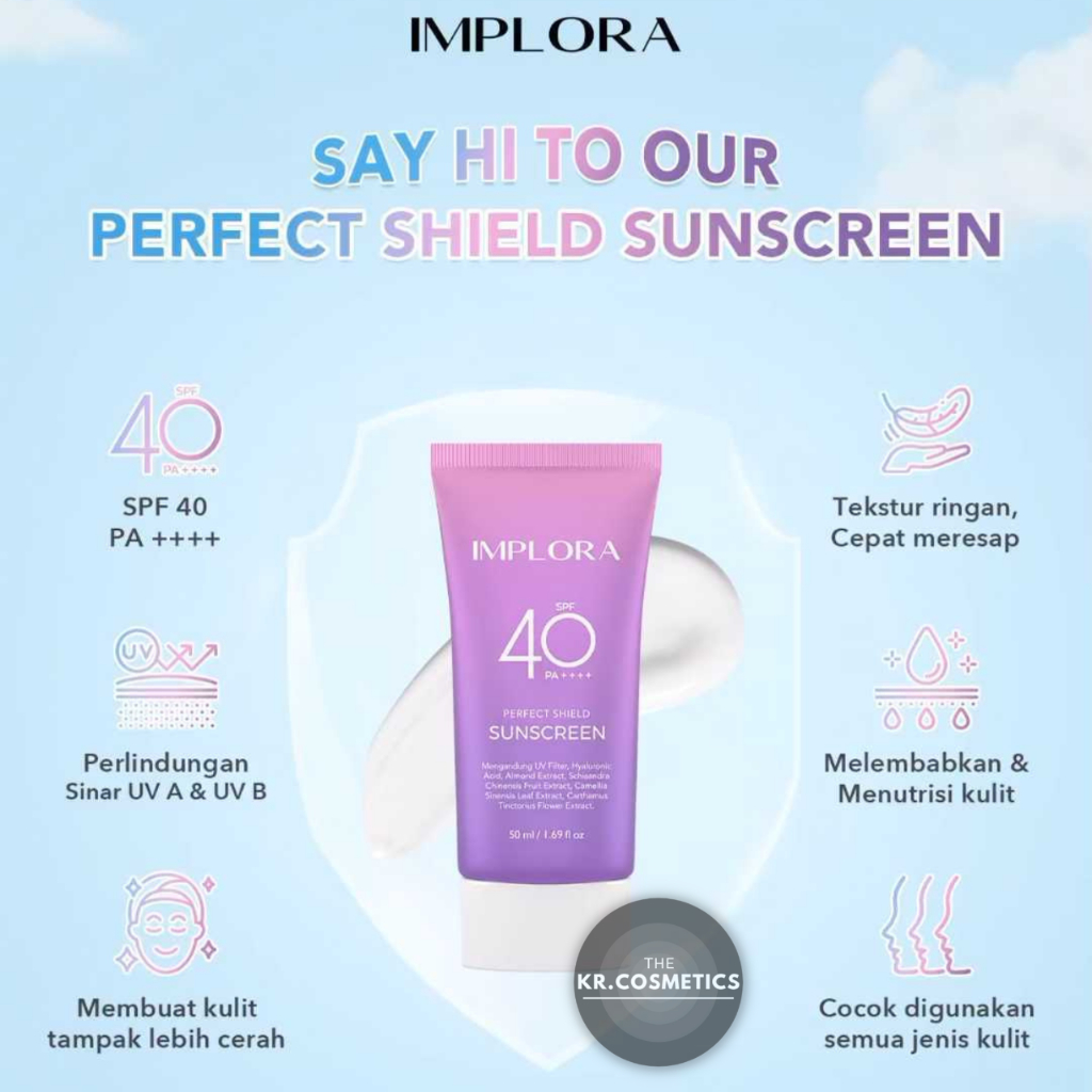 IMPLORA Perfect Shield Sunscreen SPF40 PA++++ 50ml