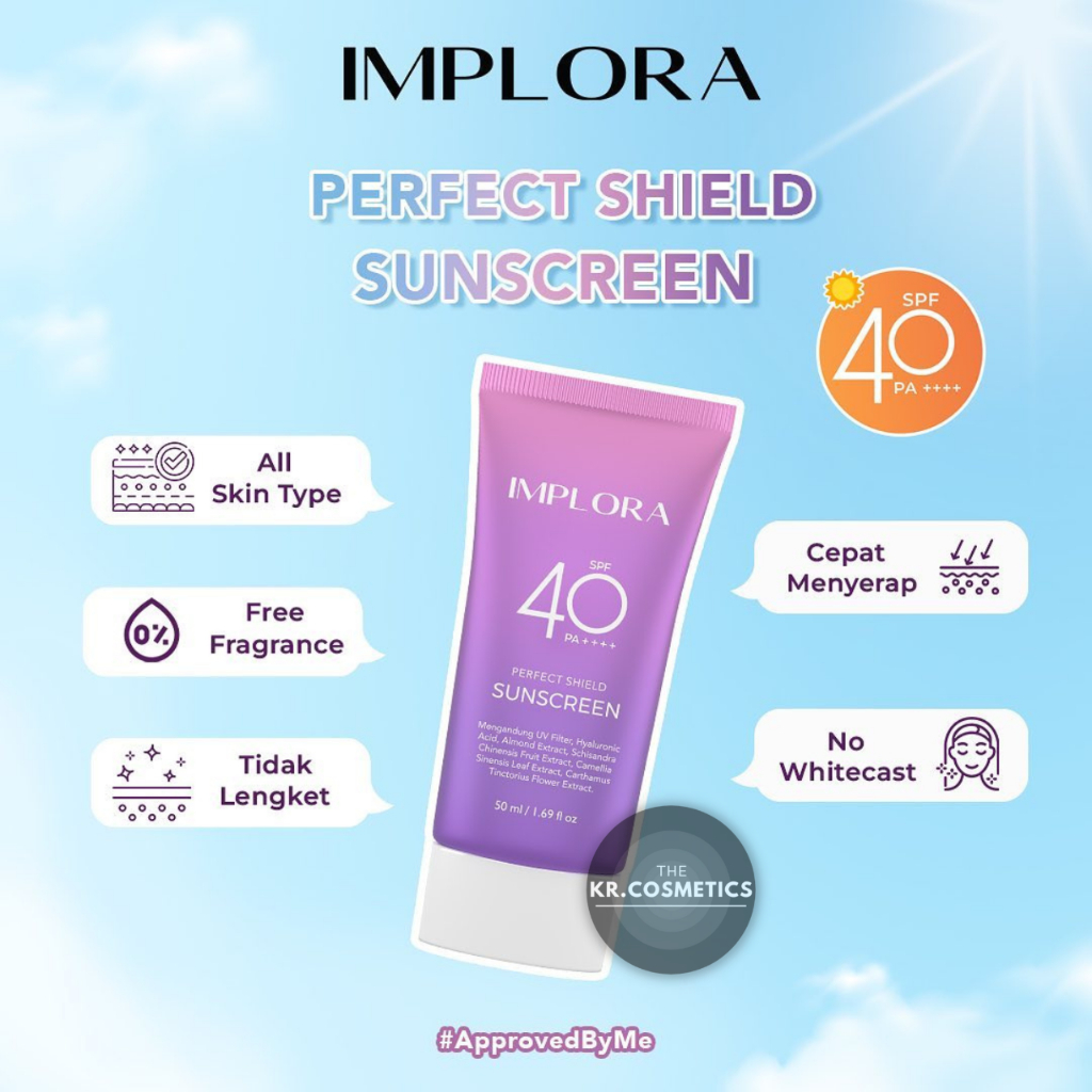 IMPLORA Perfect Shield Sunscreen SPF40 PA++++ 50ml