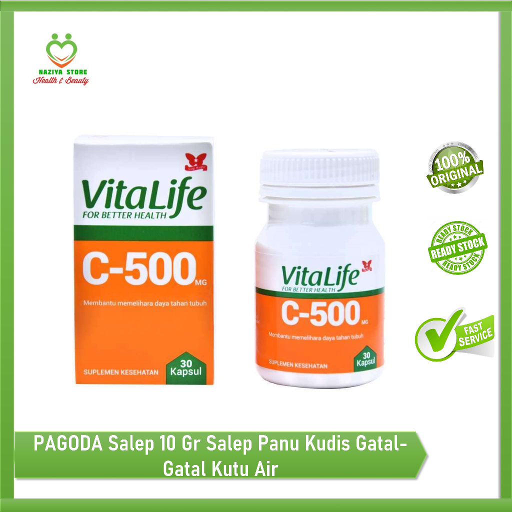 VITALIFE C 500 MG/Vitamin C/Suplemen daya tahan tubuh/Sistem imun Vitamin Daya Tahan Tubuh