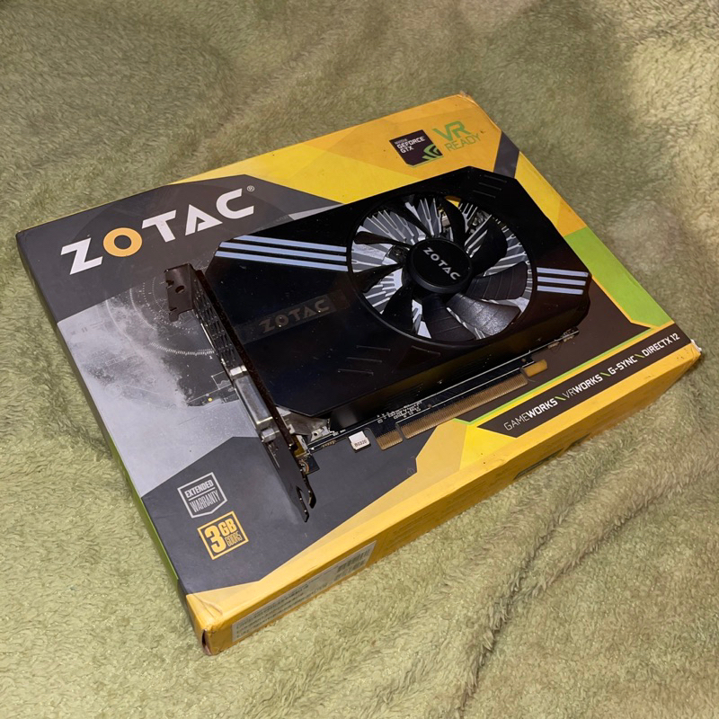 VGA Zotac Geforce GTX 1060 3gb Single Fan/Mini Second/Bekas
