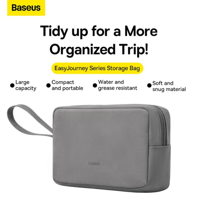 Travel Pouch Baseus Tas Organizer Toiletries Kosmetik Kabel Gadget