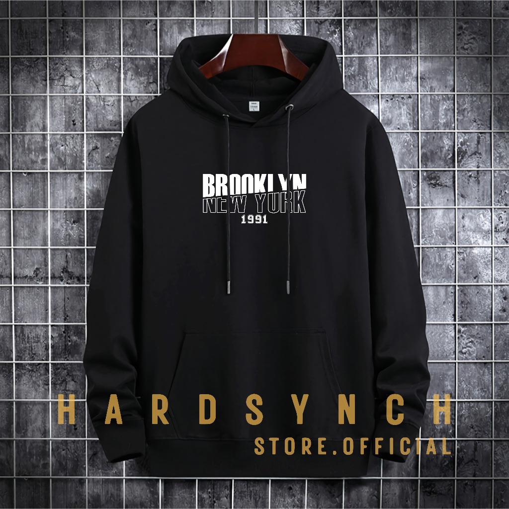 Sweater Hoodie Brooklyn NY Unisex ( Pria &amp; Wanita ) Premium Quality S-XXL Cotton Fleece / Hoodie Korean Style / Sweater Hoodie / Hoodie Polos / Hoodie Wanita / Hoodie Pria / Sweater Hoodie Distro Original ( BNY 53 )