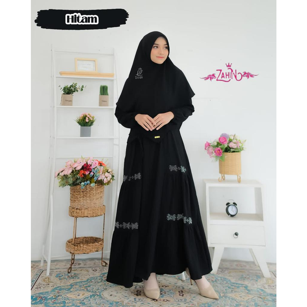 GAMIS MAHARANI  &amp; MARYAM MODEL LESTY ORIGINAL ZAHIN GAMIS SET KHIMAR CRINGKLE SIMPLE SYARI DAILYWEAR CASUAL WANITA OOTD FULICA