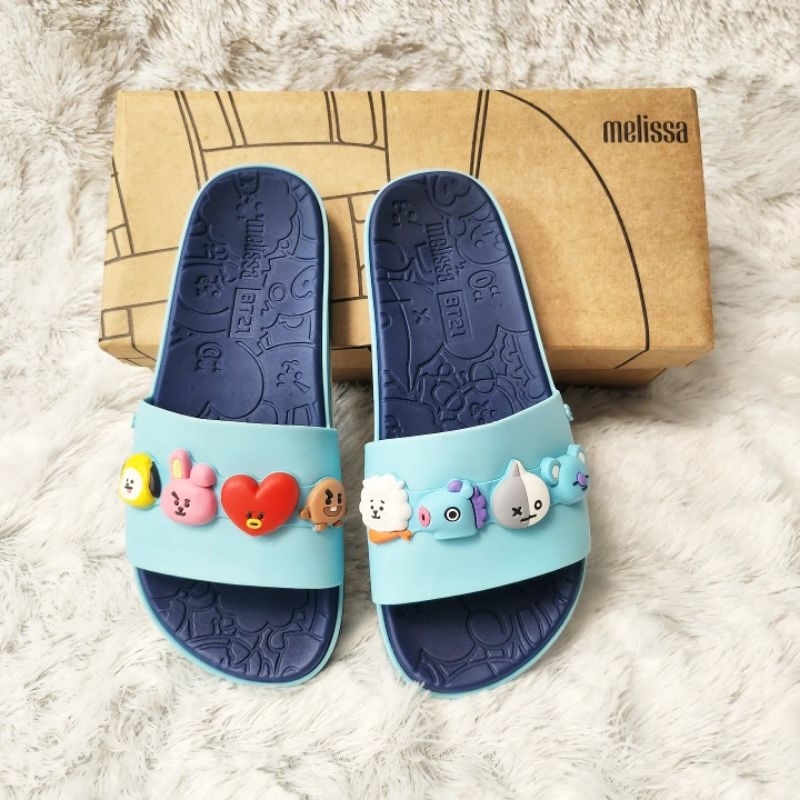 SANDAL MELISSA BTS BT21 BEACH SLIDE NEXT GEN+ BLUE