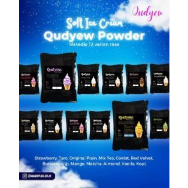 

Korzaln Soft Ice Cream Powder / Bubuk Es Krim Qudyew - Vanilla/Strawbery