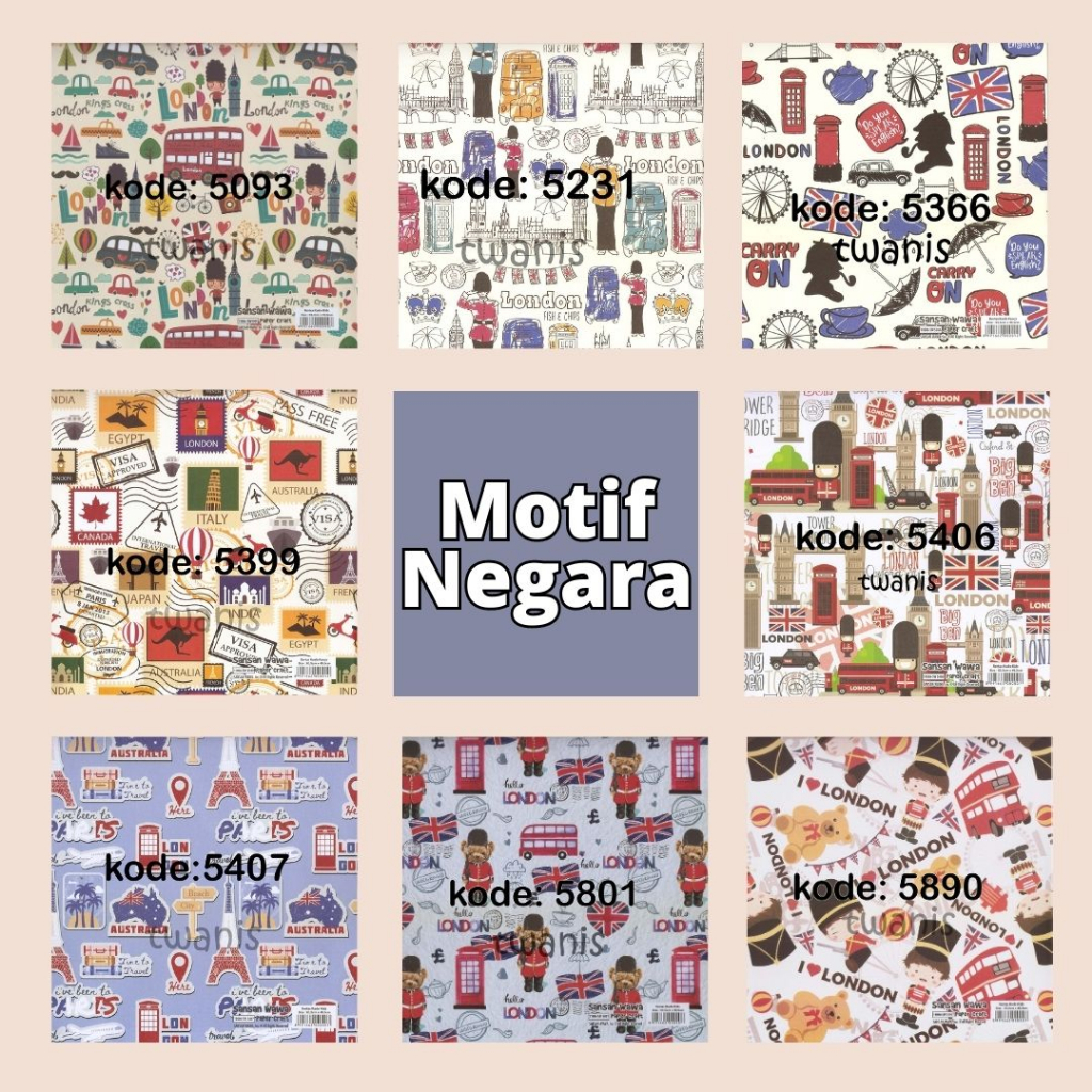 

KERTAS KADO SANWA MOTIF NEGARA 1 PACK ISI 30 LEMBAR (BS PILIH MOTIF MINIMAL @5 LEMBAR/MOTIF)