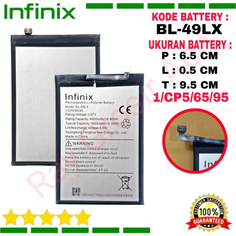 Baterai Original Infinix HOT 12 , HOT 20S X6817 X6827 BL49LX BL-49LX BL 49LX