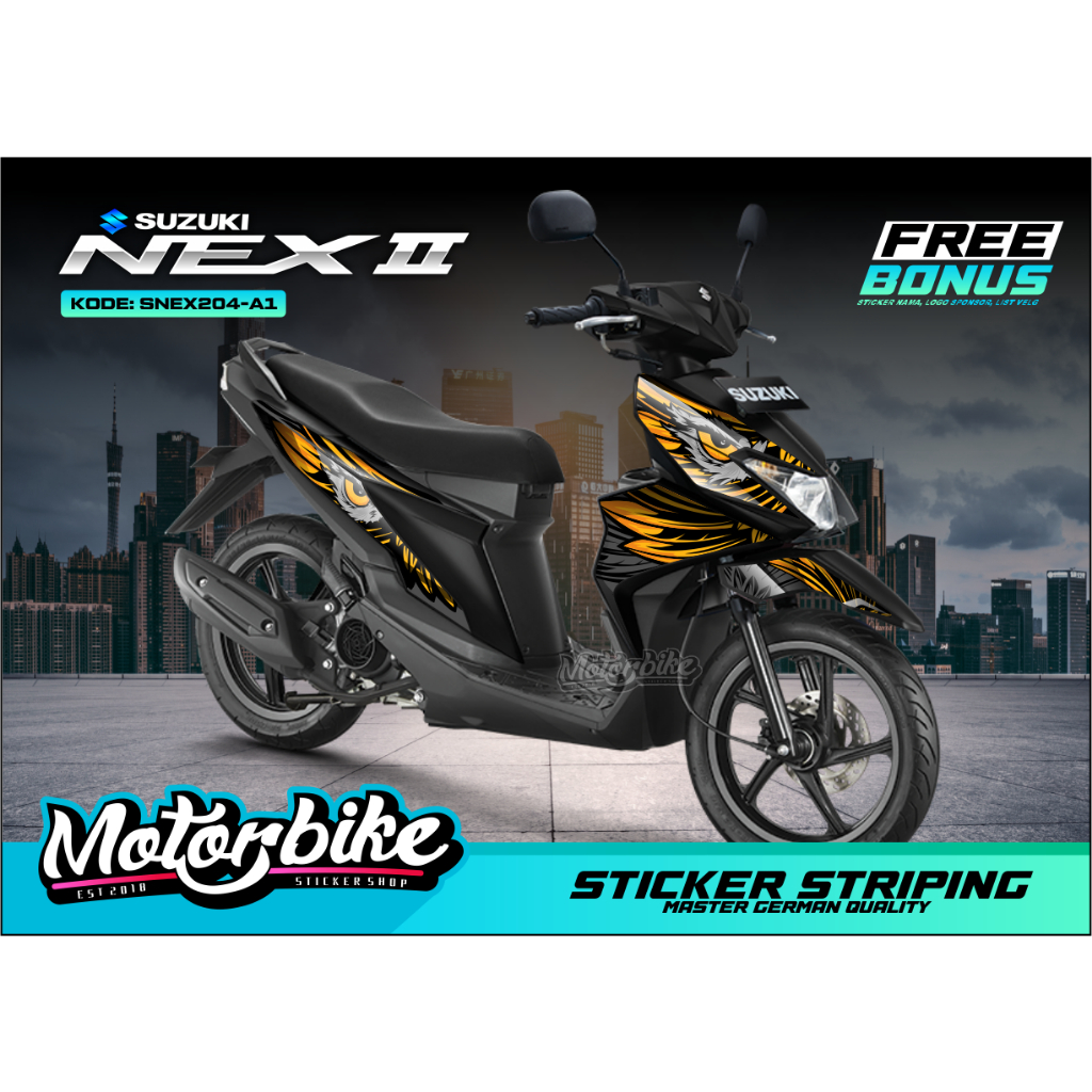 STRIPING NEX 2 - Sticker Striping Suzuki NEX 2 2018