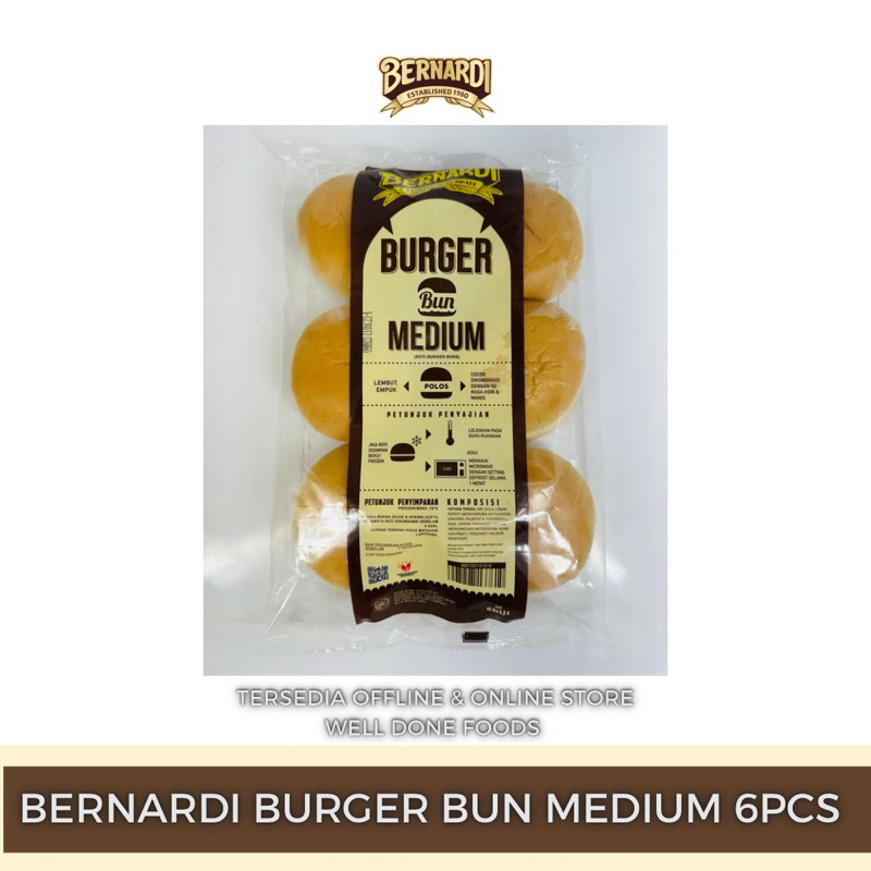 

Bernardi Burger Bun Medium 6pcs