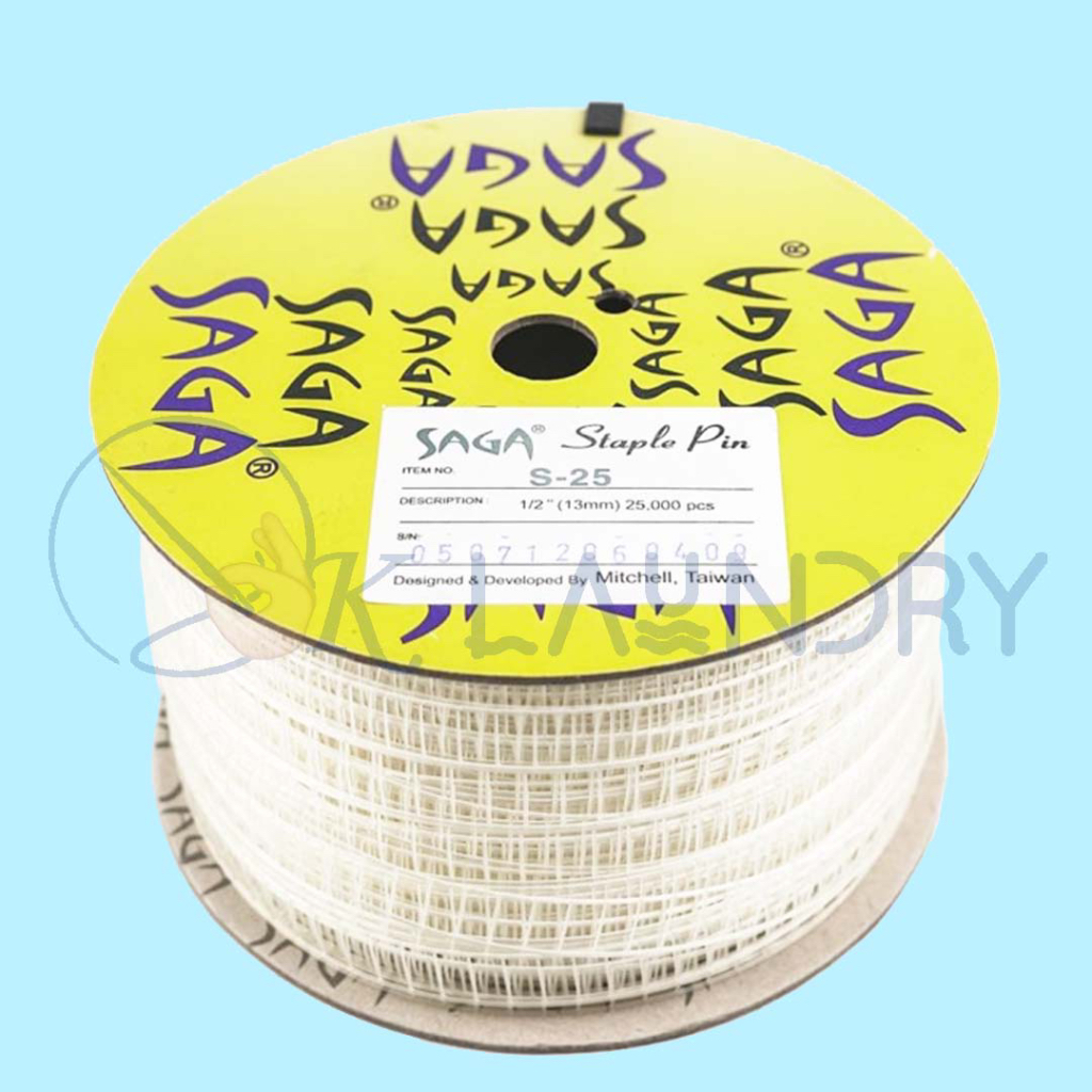 Staple Pin Saga Roll / Saga Pin / Saga S 25 / Staple Pin SAGA S-25 / Saga Plus / Top Pin Untuk Bandr