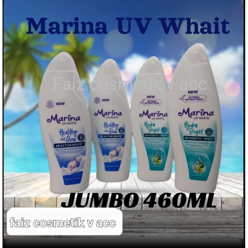 Marina UV White Jumbo Besar Healthy &amp; Glow,hydra bright,Bright &amp; fresh(ukuran 460,200,96)