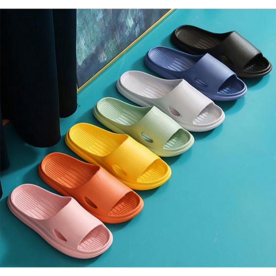 [OL] Sandal Slop Karet  Eva Indoor Outdoor Anti Slip Lembut Anti Licin Polos