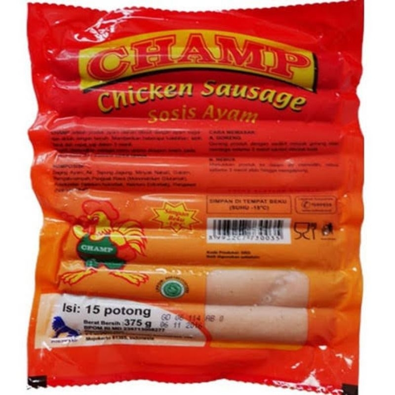 

champ chicken sosis sausage 375