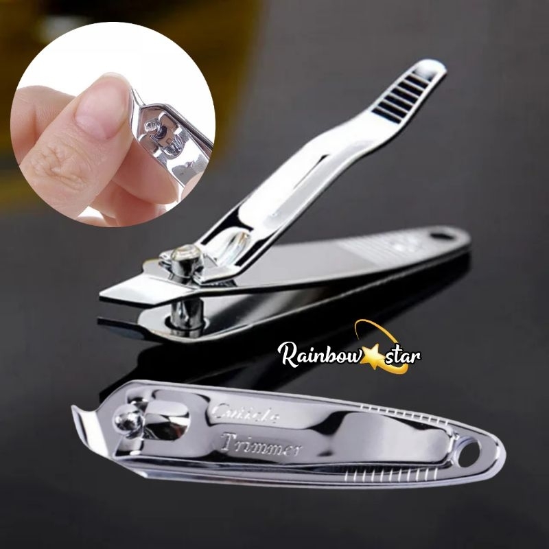 Gunting Kuku Bentuk Miring Bengkok Nail Clipper Gunting Kuku Besar Kecil Manicure Pedicure Tools Black Gold