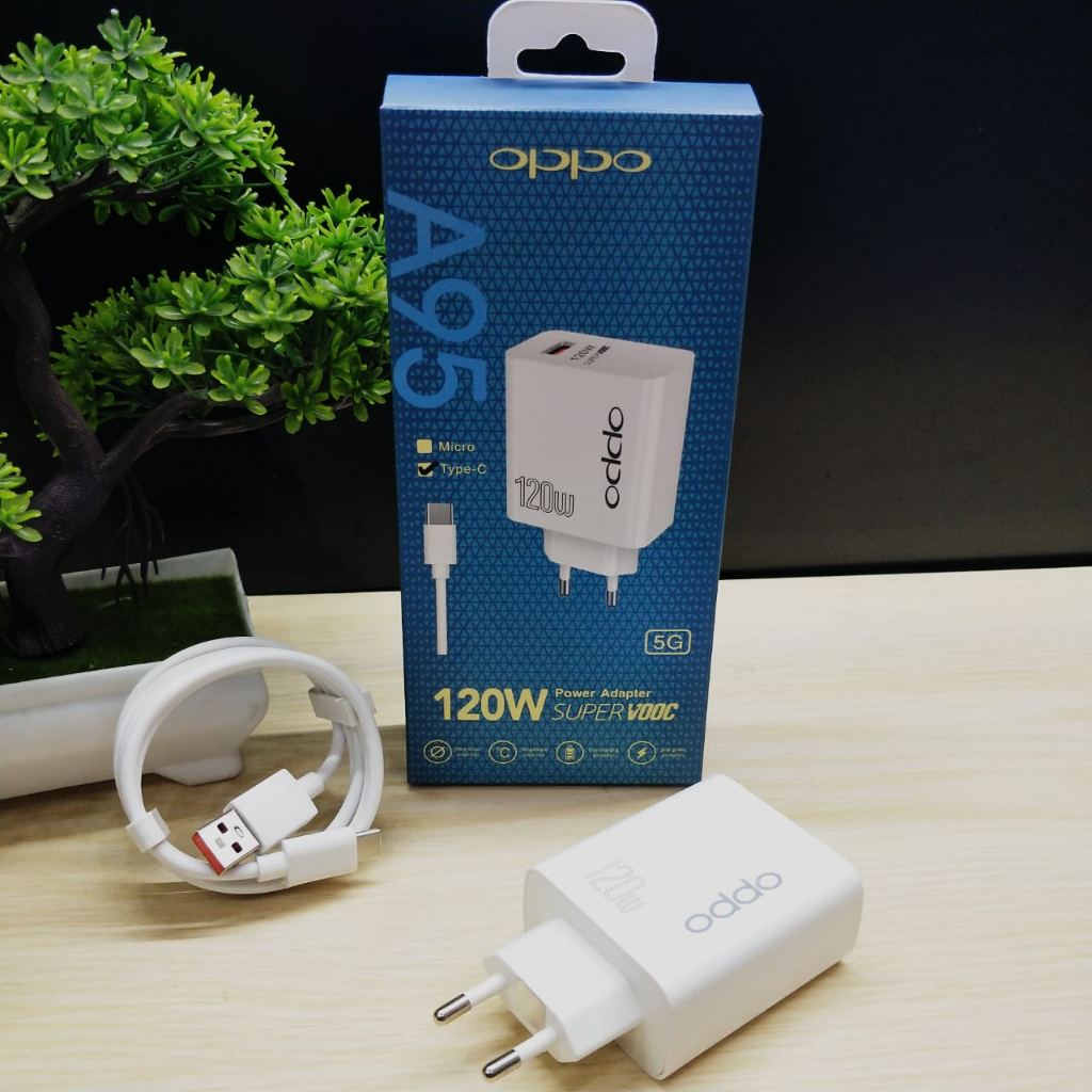 Charger oppo A95 super vooc 120w MICRO/TYPE C support fast charging BY.MINIGO