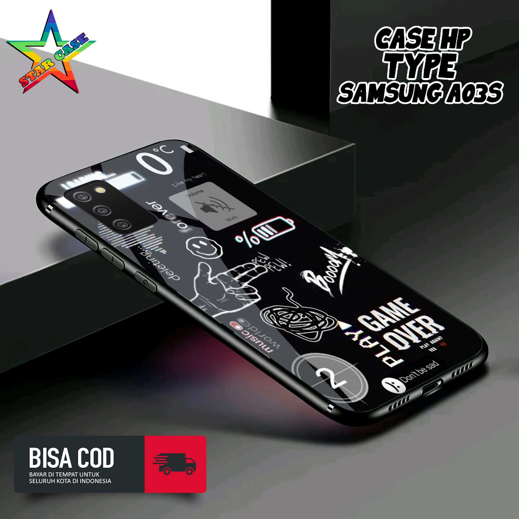 Case Samsung A03S Motif [NASA TICKET] Casing Samsung A03S TERBARU Hardcase Glossy Kilau 2D Case Hp S