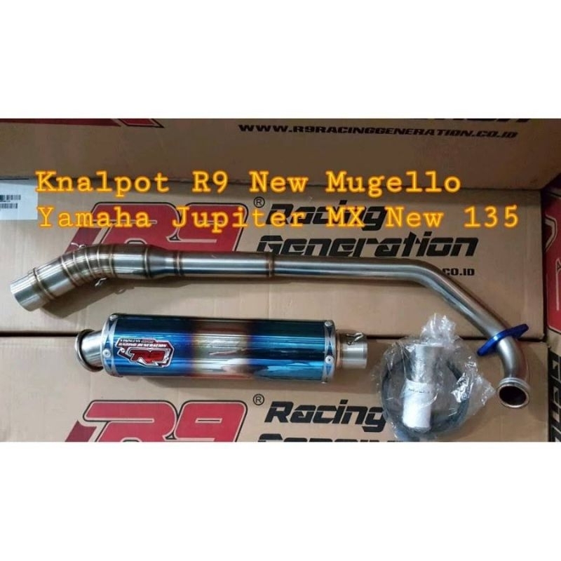 KNALPOT YAMAHA JUPITER MX NEW R9 NEW MUGELLO ORIGINAL