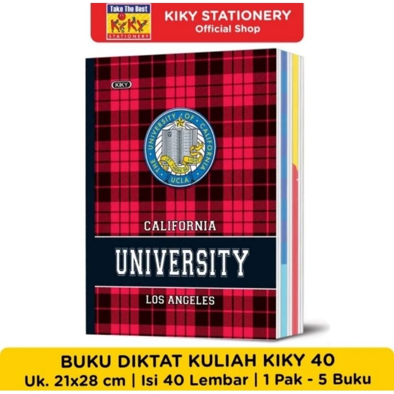 

Kiky Buku Diktat Kuliah 40 Lembar 21 x 28 cm 1 Pak Isi 5 Buku