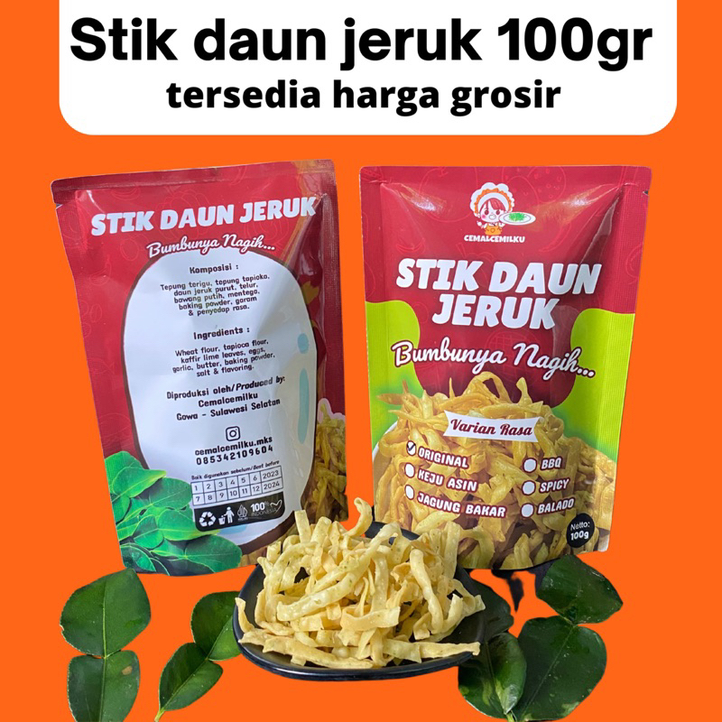 

Stik daun jeruk kemasan 100gram