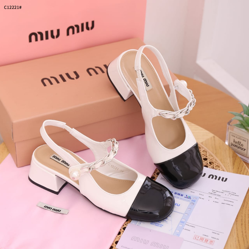 MM Leather SlingBack Women Pumps C12221