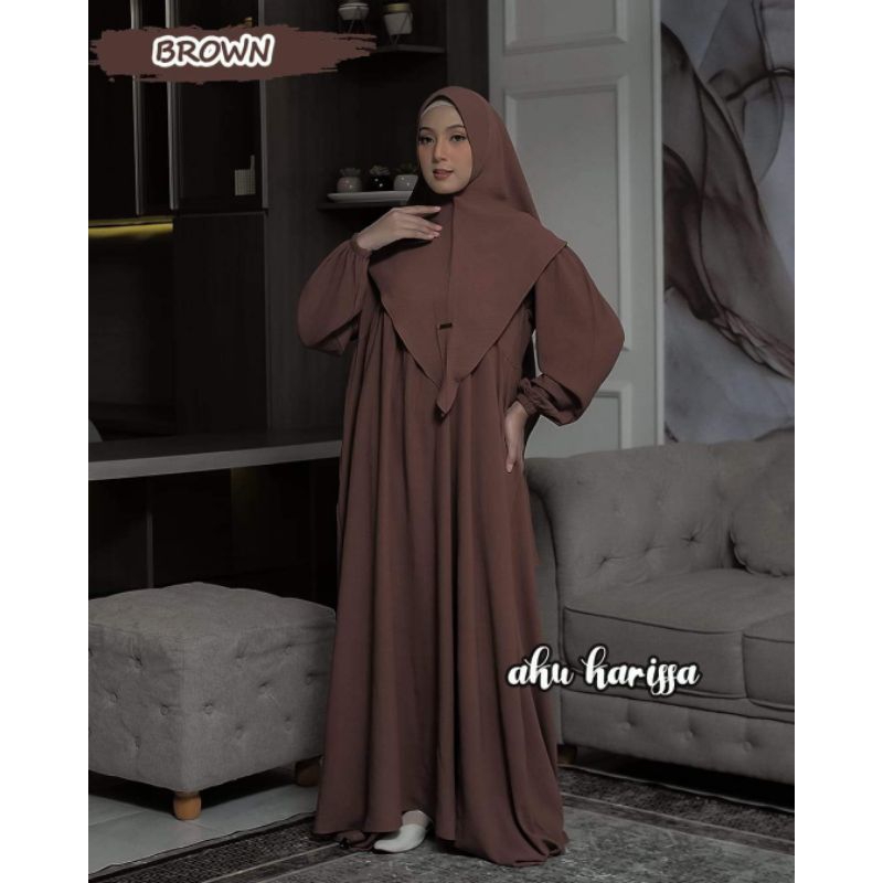 SET GAMIS LIORA SYARI ORI AKU KARISSA SETELAN GAMIS MUSLIMAH MODERN KEKINIAN