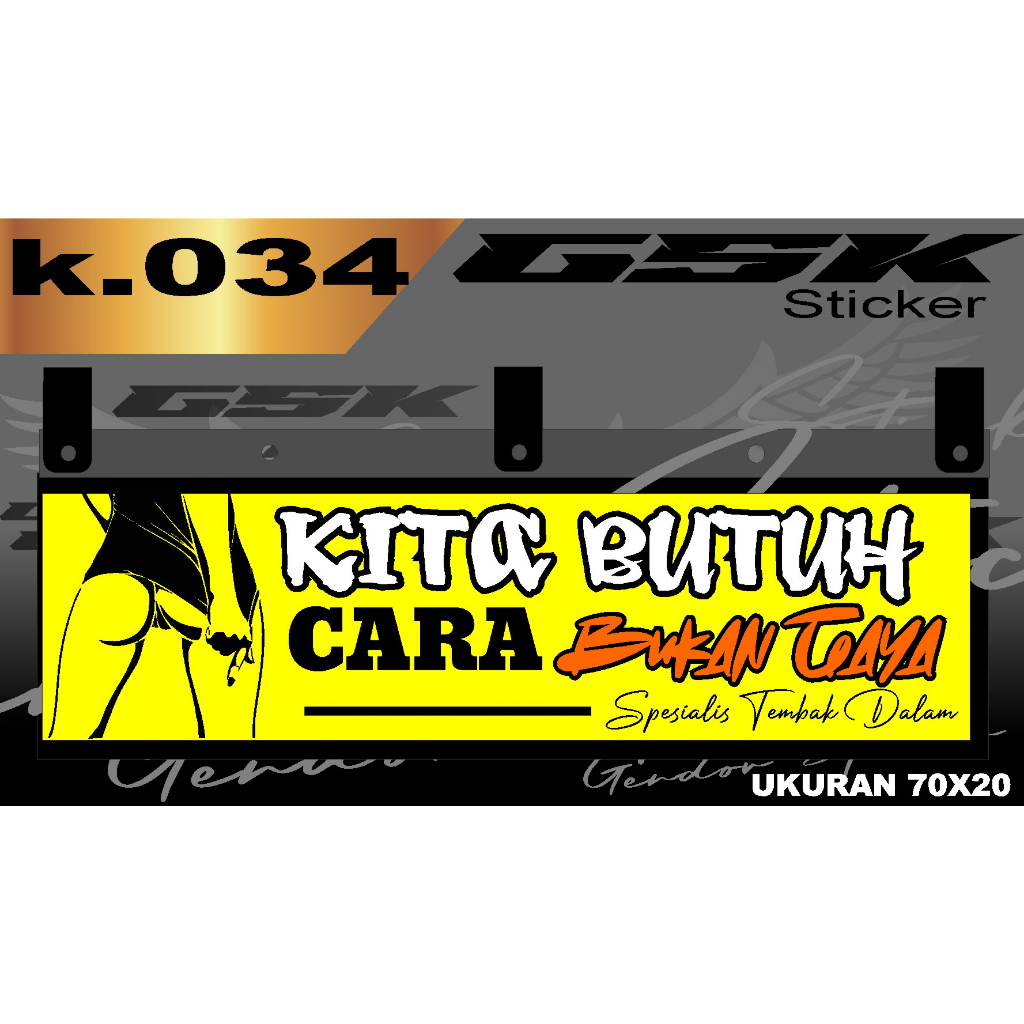 Stiker Cutting Karpet Belakang Truk All Sticker Variasi Karpet K.034