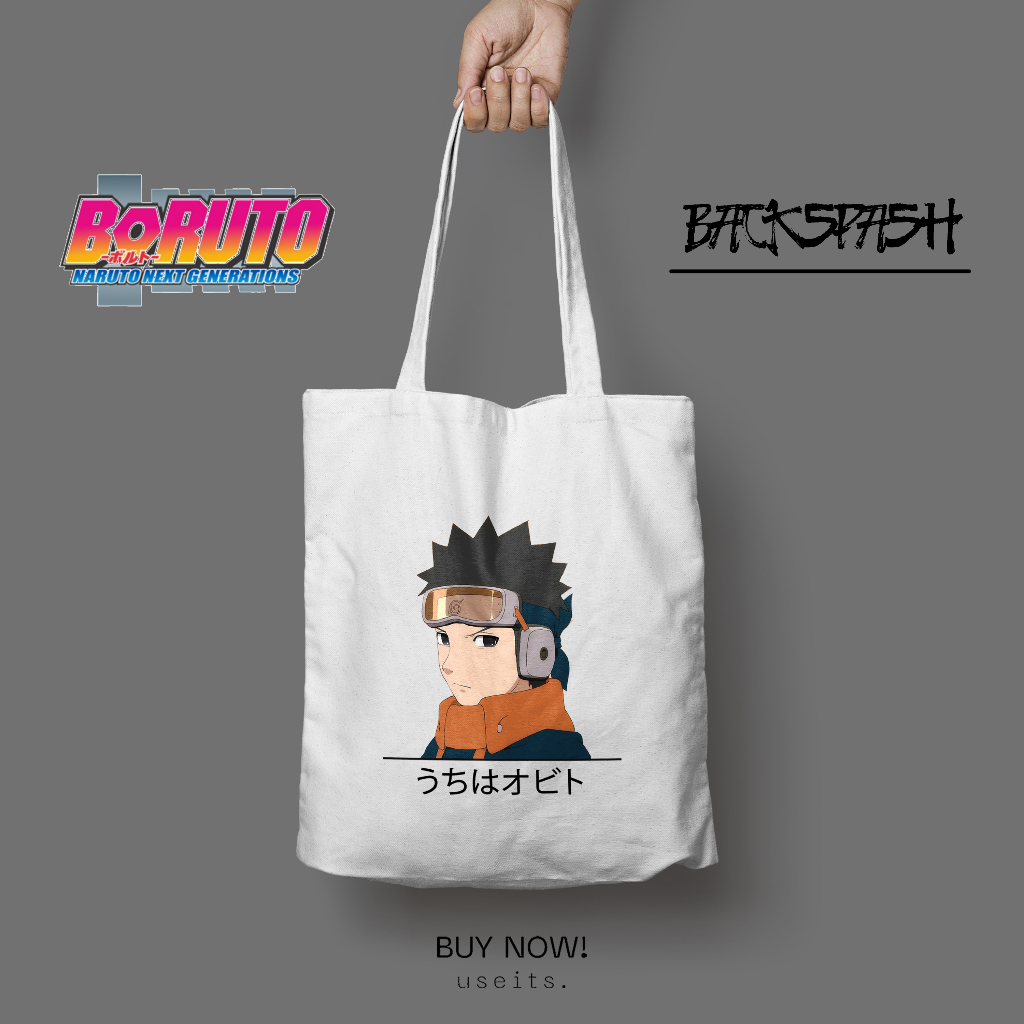 Totebag Anime Boruto Naruto Pria Wanita - BORUTO NARUTO