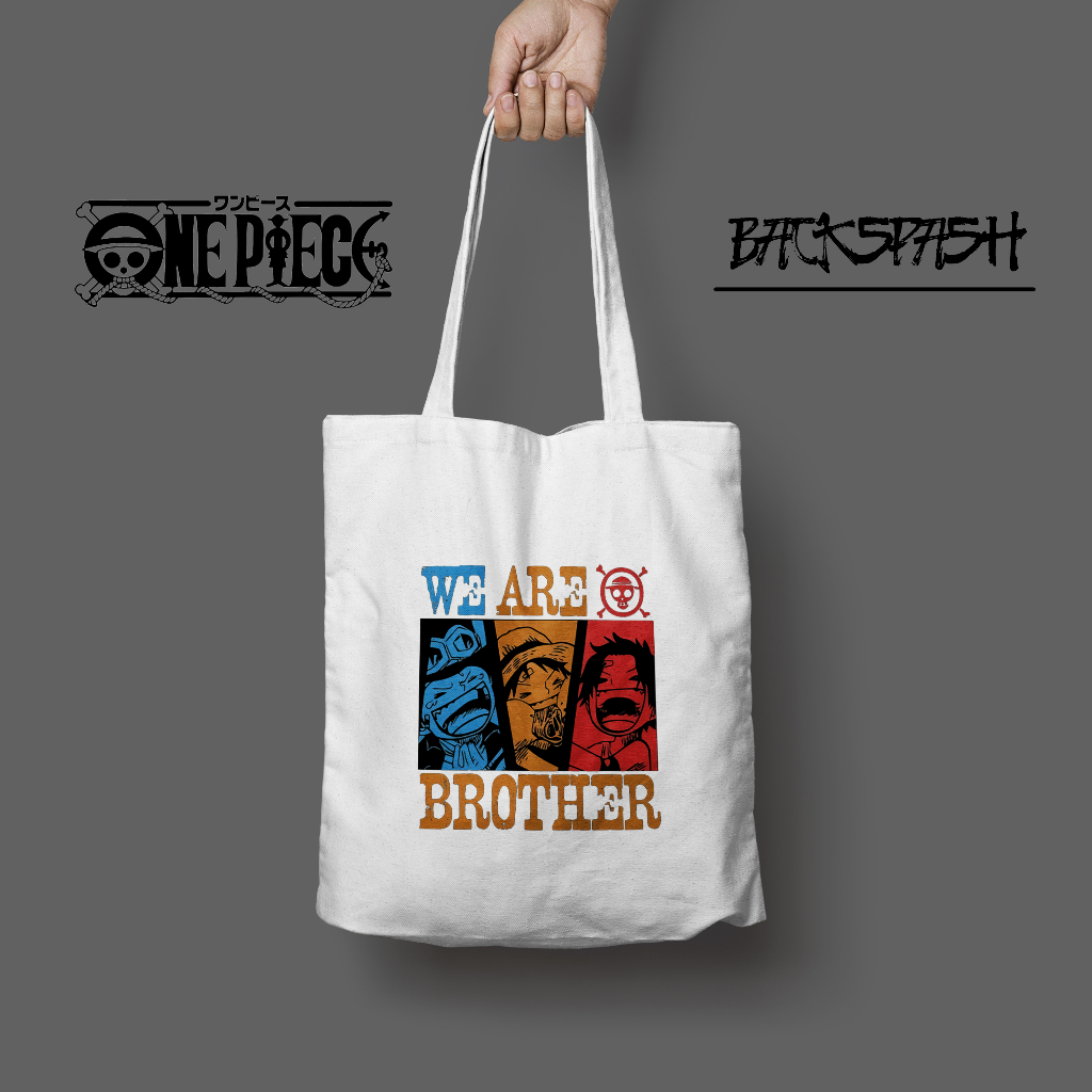 Totebag Tas Anime One Piece Luffy Shanks Pria Wanita - ONE PIECE