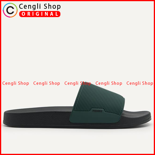 SANDAL SLIDE PEDRO PRIA ORIGINAL CASUAL BRANDED ASLI ORI HIJAU GREEN PM055