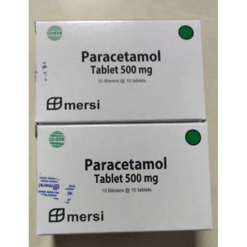 Paracetamol Mersifarma 500mg Box 100 Tablet