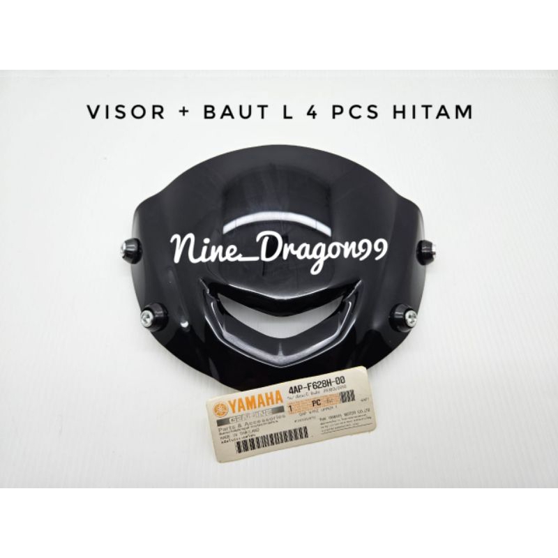 Visor Yamaha 125ZR 125Z Fizr Satria Hiu 2 Tak Jupiter Z Vega ZR Mio Plus Baut Free Sticker