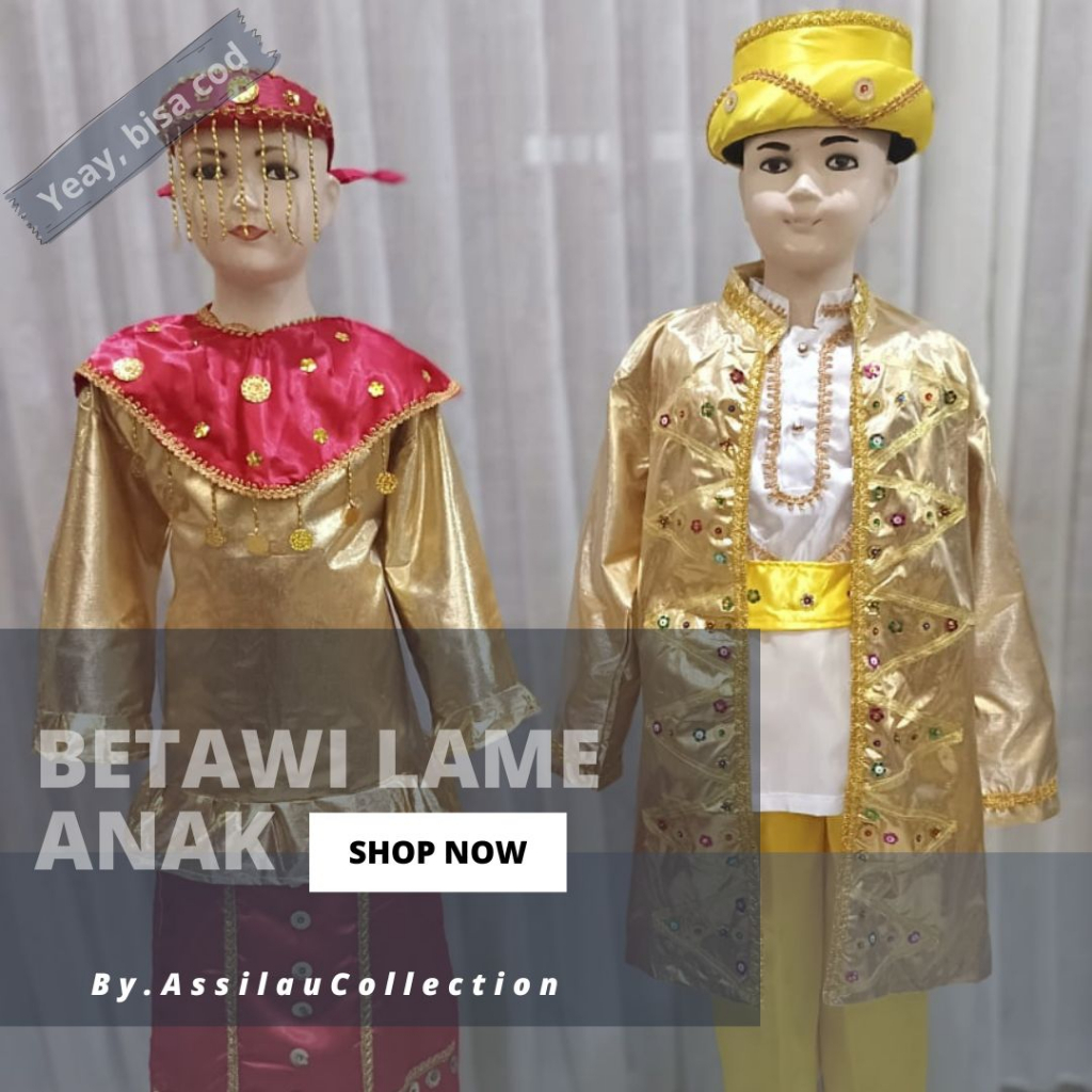 Baju Adat Anak Betawi Lame satuan (Laki/Cewek)
