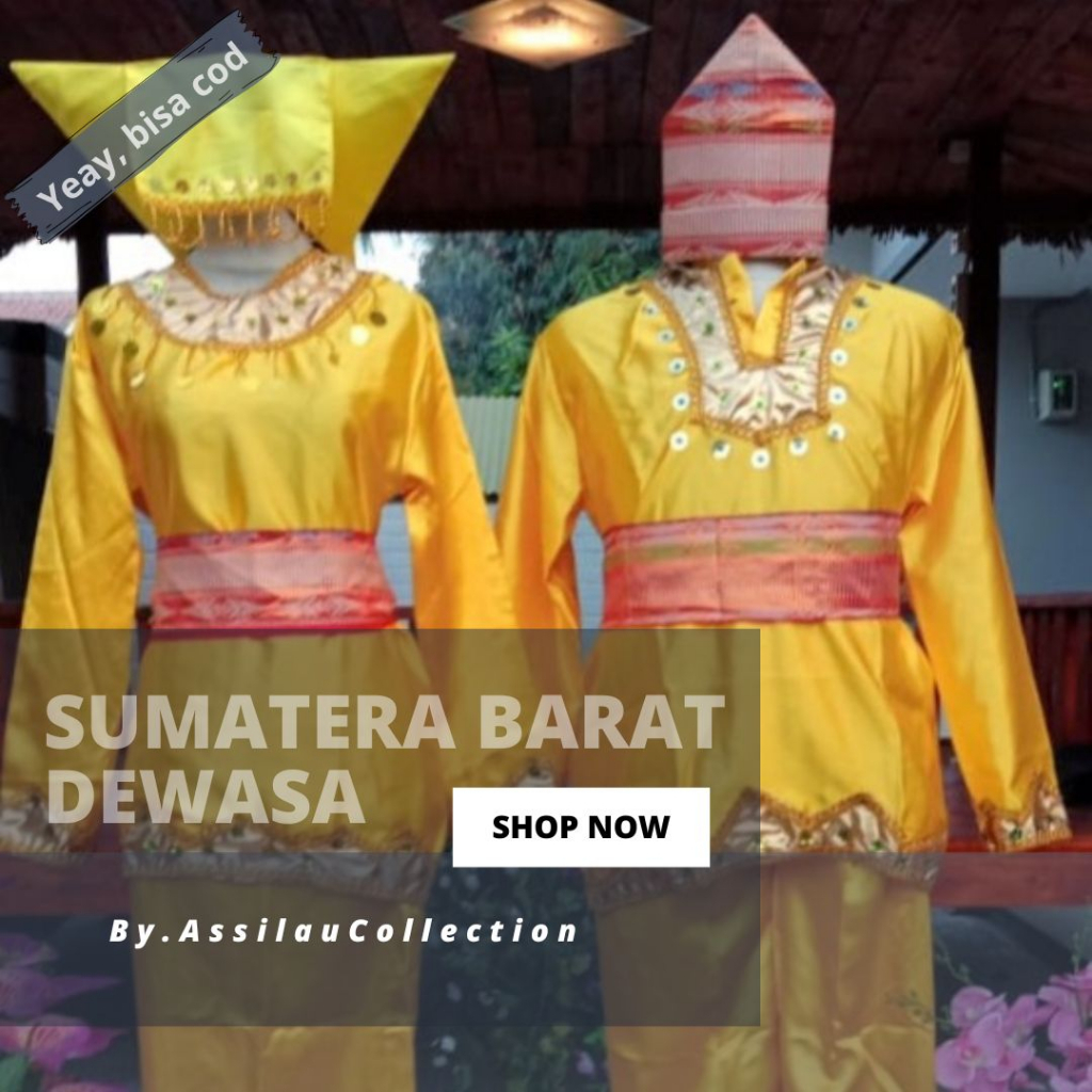 Baju Adat Dewasa Padang Satuan (Laki/Cewek)