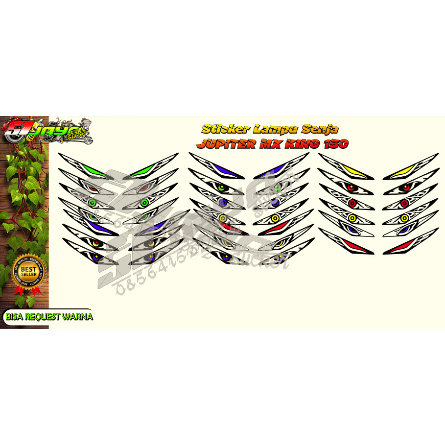 Sticker Lampu Senja Jupiter MX King 150 Tahun 2015 - 2023 / Jupiter MX King 150 / Lampu Senja MX Kin