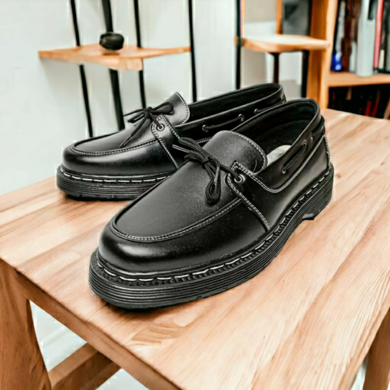 AFVDM Sepatu Pantofel Docmart Pria Loafers Formal Kerja Casual Kantor Modern Trendy