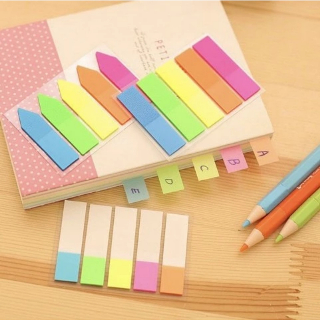 Sticky Notes Index Warna Stabilo Pembatas Buku isi 100 pcs STK3