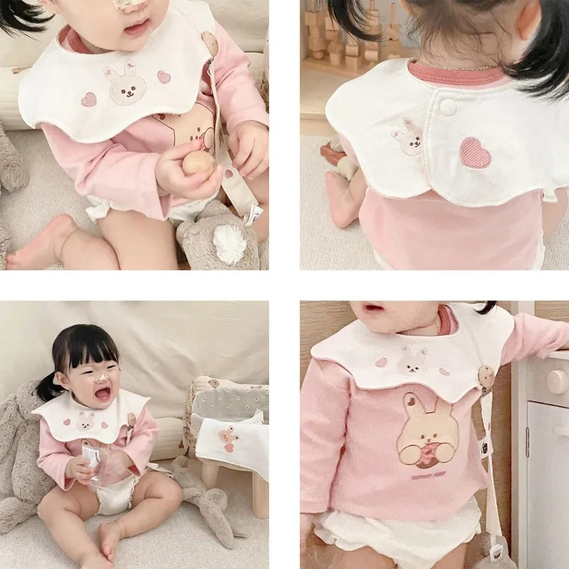 BIANCA - BEAR SERIES Celemek Tadah Air Liur Bayi Bear Bunny