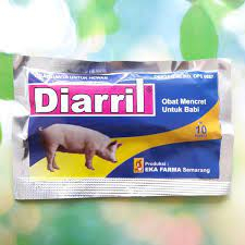 DIARIL BABI 1 SACHET 10 KAPSUL OBAT MENCRET BABI MENGOBATI BABI DIARE DIJAMIN ASLI EKA FARMA