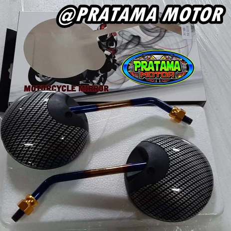 COD Spion Carbon Scoopy Twotone Universal Drat Honda Yamaha Spion Scoopy Bulat Carbon Twotone Universal Drat 14