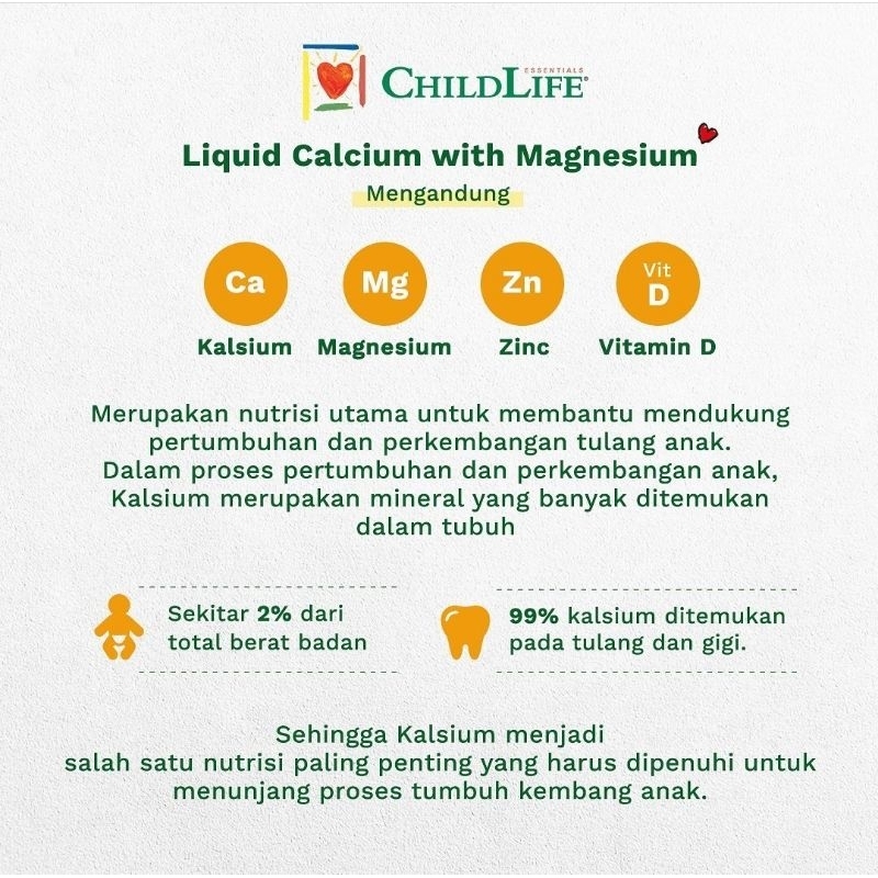 Childlife Liquid Calcium With Magnesium 473 ml BPOM