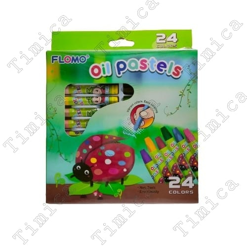 

CRAYON 24 WARNA FLOMO / OIL PASTELS 24 WARNA FLOMO