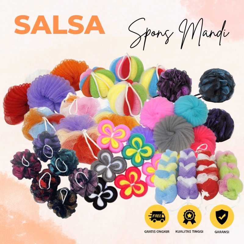 ❤ MEMEY ❤ SALSA Spons Mandi | Sponge Shower Puff Bath